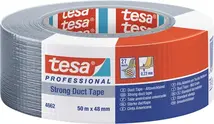 Fabric tape general-purpose duct tape 4662 matt silver length 50 m width 48 mm castor TESA