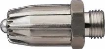 Safety nozzle blowstar external thread zinc die cast/aluminium EWO