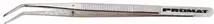 College tweezers overall length 155 mm curved, nickel-plated PROMAT