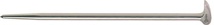 Roll head pry bar length 400 mm diameter 14 mm nickel-plated PROMAT