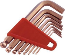Hexagon offset screwdriver set 8-part AF 2-10 mm copper-beryllium ENDRES TOOLS