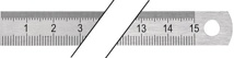 Joustava teräsviivain INOX muoto B = 1/2mm/mm Promat
